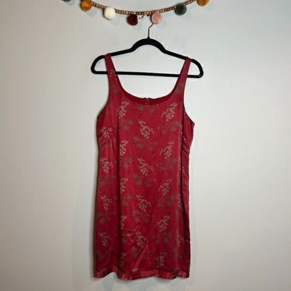 Y2K Banana Republic floral silk mini dress
